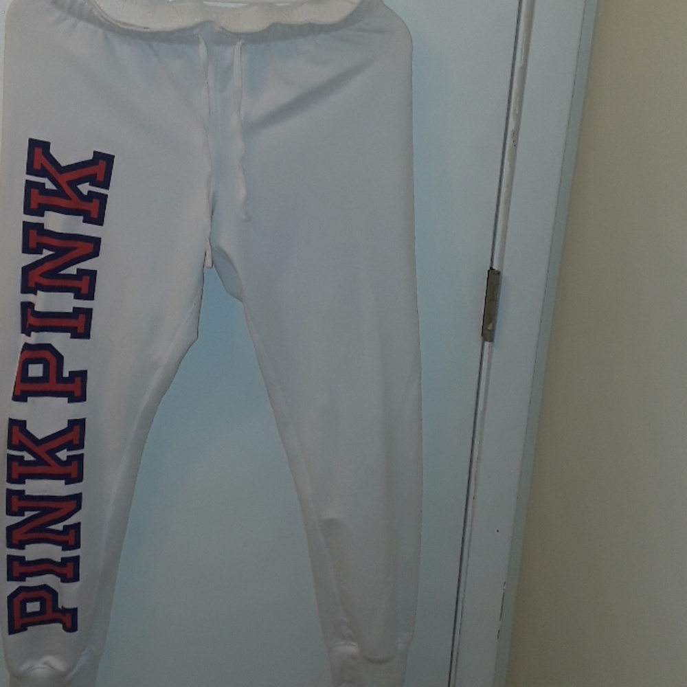 White PINK sweats